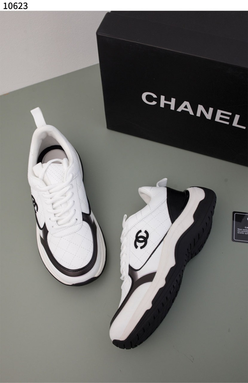 #샤넬 [Chanel] 샤넬 스니커즈 메쉬 스웨이드 카프스킨 화이트 블랙 신상입고💢 #신발 #10623