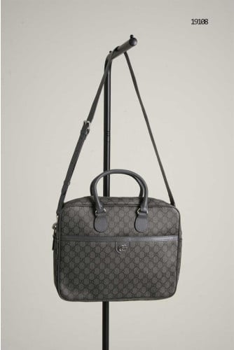 🔆 [GUCCI] 구찌 GG슈프림 레더 트리밍 서류가방 🔆