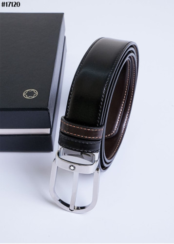 🔆 [MONTBLANC] 몽블랑 말발굽형 리버서블 양면 레더 벨트 (컷팅식) 🔆