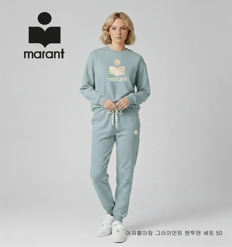 💕 이** 마랑 그라이언트 맨투맨 세트 50