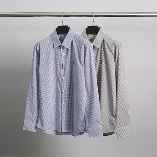 💕 아* 스몰하트자수 체크 셔츠