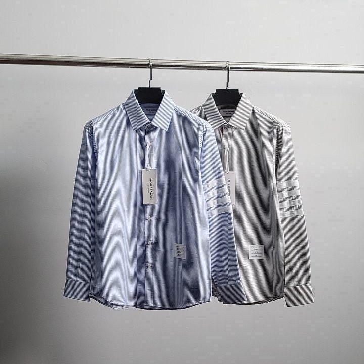 💕 톰* 화이트완장 스트라이프 셔츠