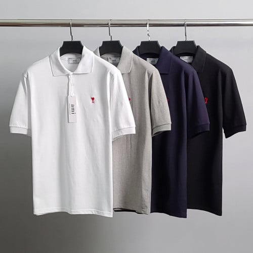 💕 아* 스몰하트자수 PK 반팔 카라티