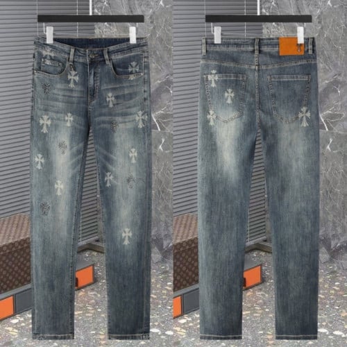 💕 크* 멀티로고 워싱스판 데님진✔수입최고급