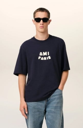 💕 아* 자수 라운드 티셔츠