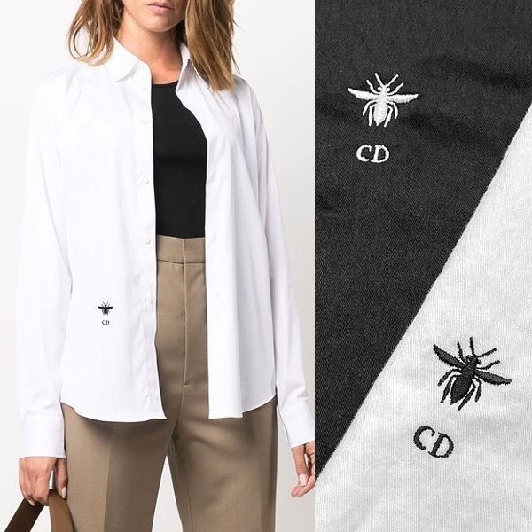 💕 디* 꿀벌자수 셔츠