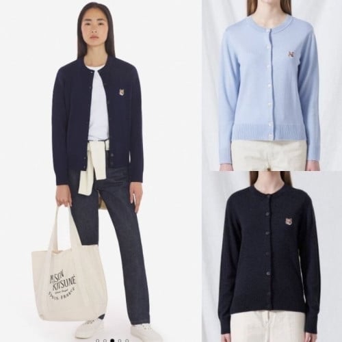 💕 메* 키츠네 폭스헤드 라운드가디건(여성)