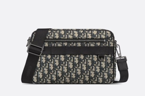 💕 디* 사파리 맥시 메신저 백 ㅡ베이지&블랙 Di*r Oblique 자카드 ❤️풀박스 ❤️