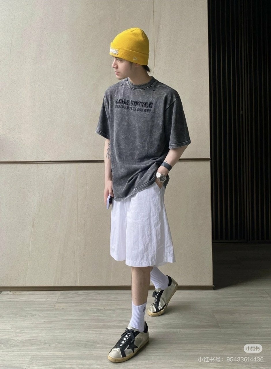 💕 루* 워싱 자수로고 티셔츠