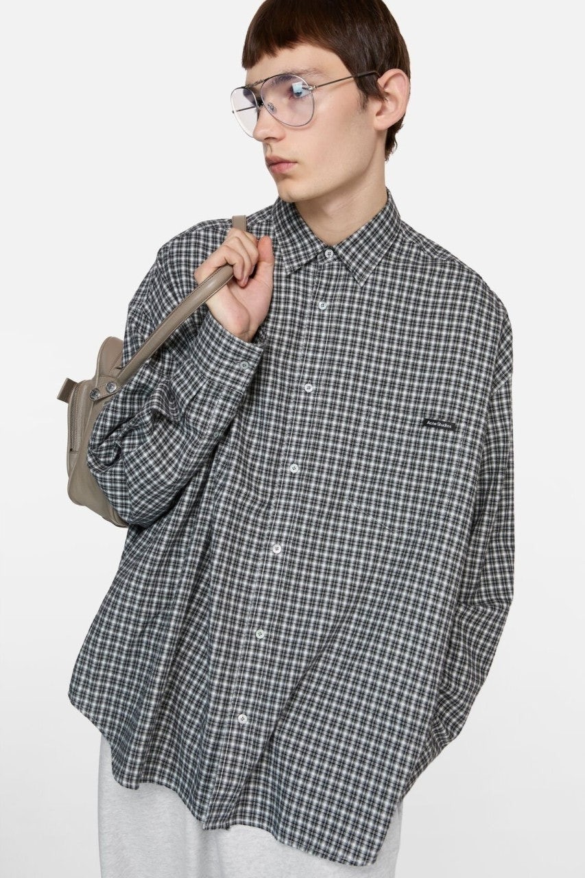 💕 아**스튜디오 플란넬 버튼업 셔츠