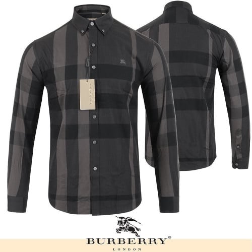 💕 버** 클래식 체크 포플린 코튼 남방