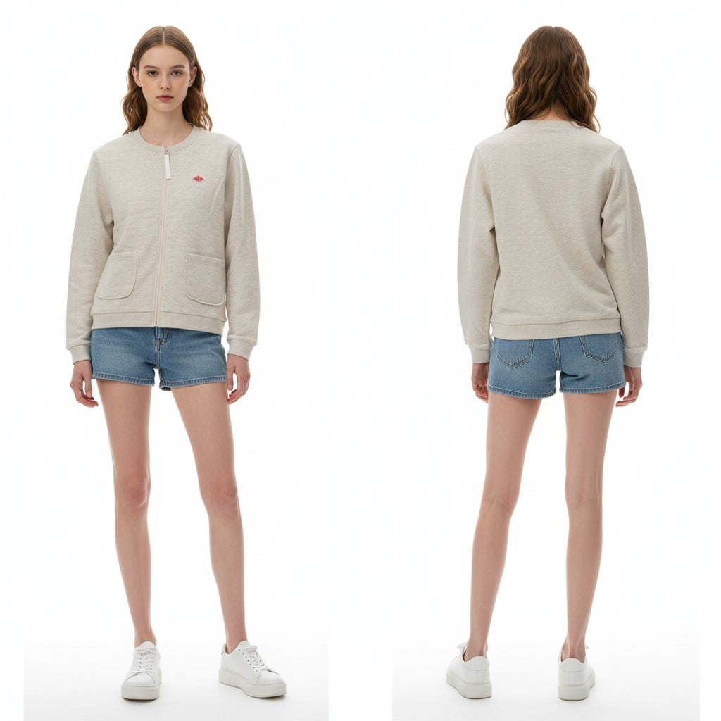 단톤 집업 가디건