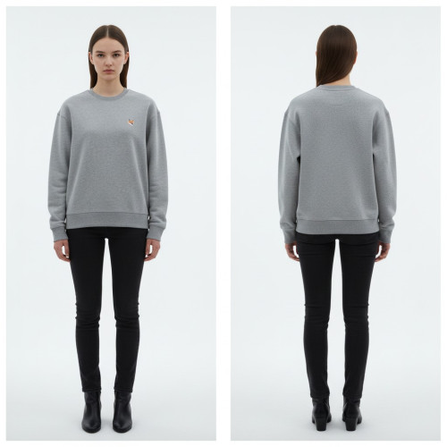 키츠네 레귤러 핏 맨투맨