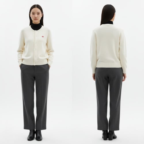 단톤 라운드 울 가디건