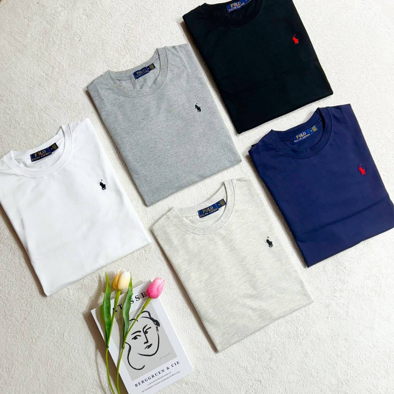 Ralph Lauren 자수 긴팔 T