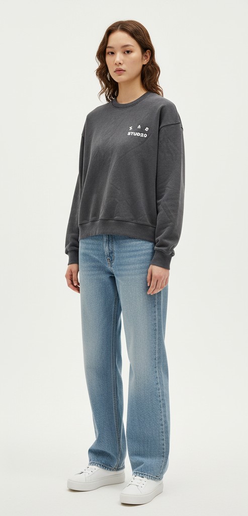 아이앱 데미지 로고 맨투맨