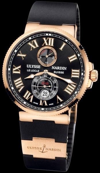 율리스 나르덴 마린 로즈골드 로마 블랙다이얼