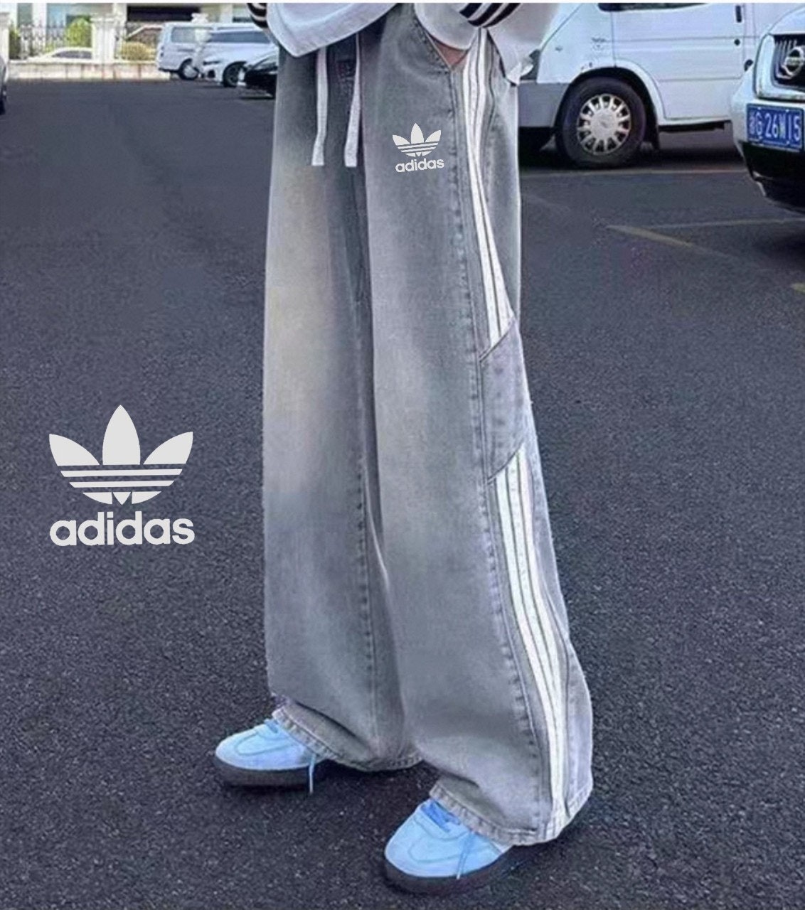 불꽃 자수로고 어텀 팬츠 1578