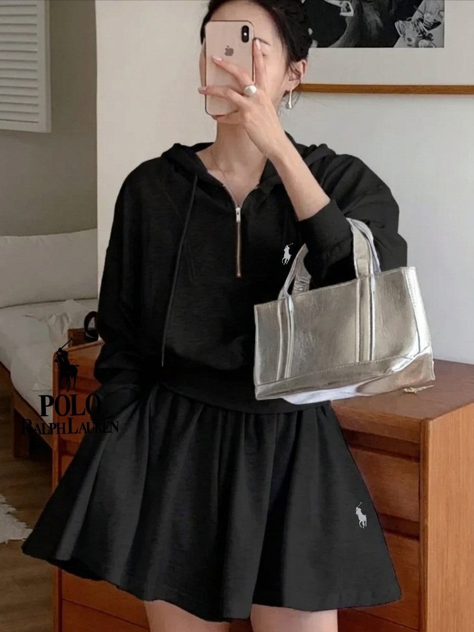 폴 하프 치마바지 세트 1568