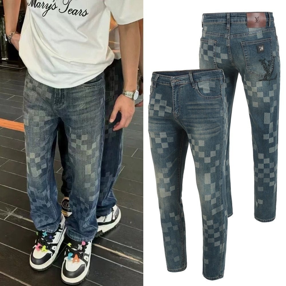 루 멀티 모노 워싱 청바지 105