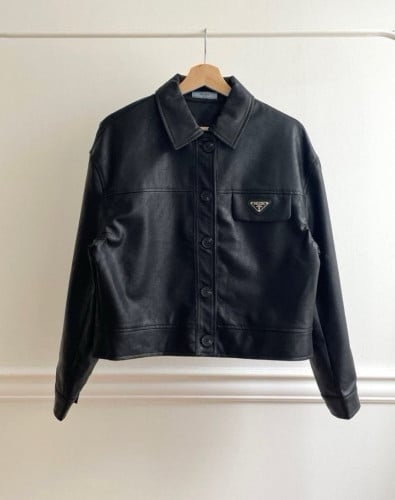 (111)프*다 포켓 레더 자켓