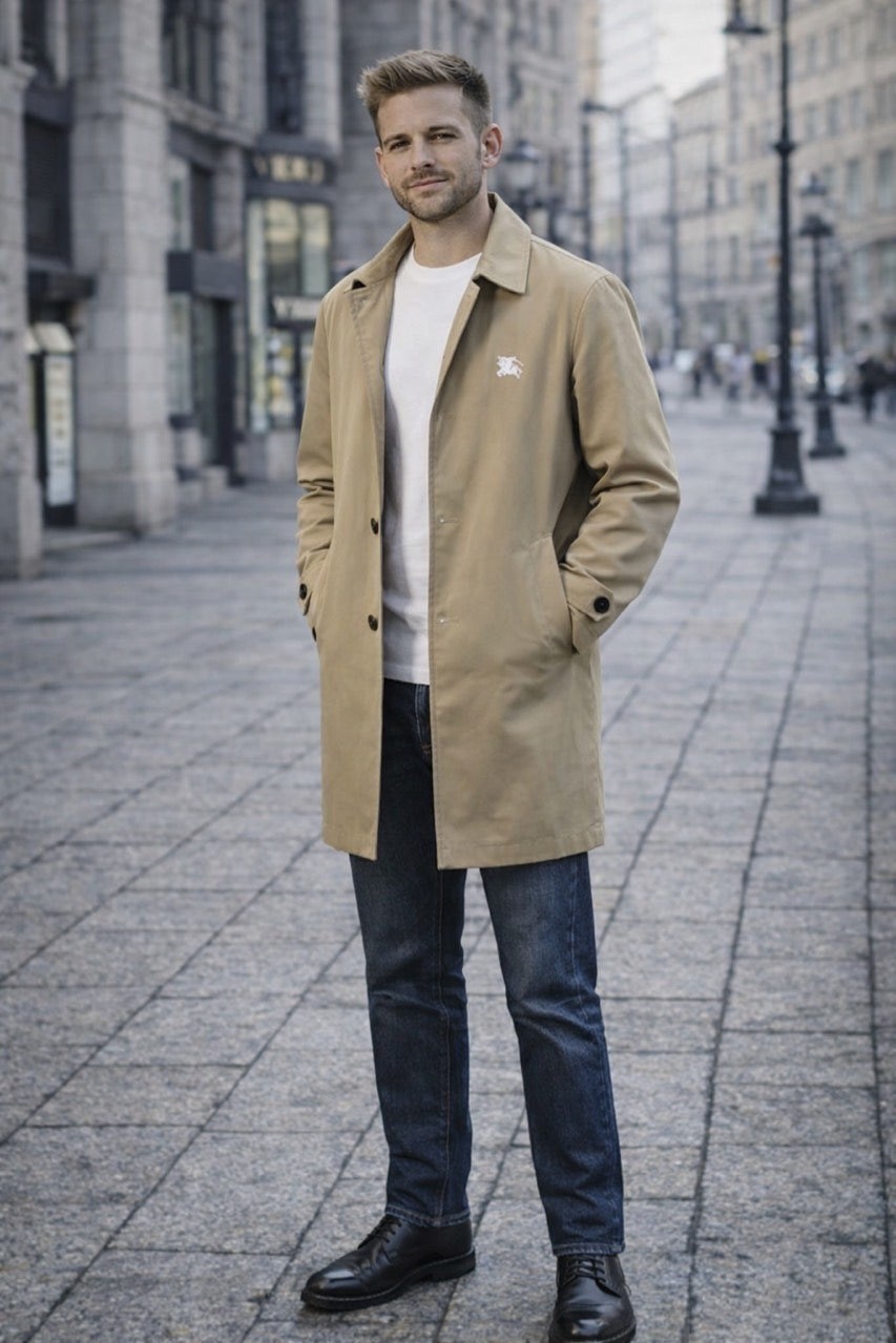 💕 버** 기마자수 트렌치 코트