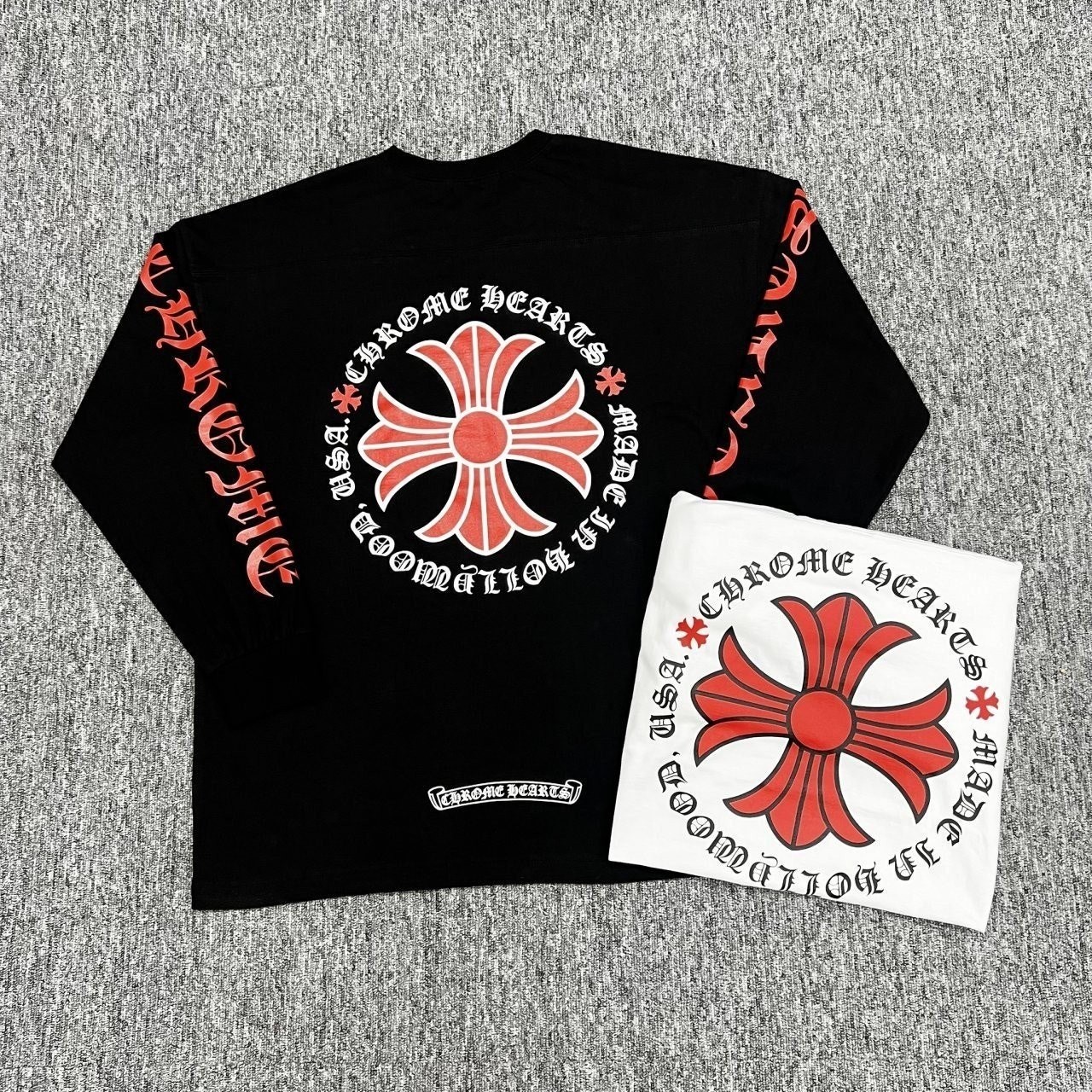 💕 크* 할리우드 레드 로고 긴팔 슬라브