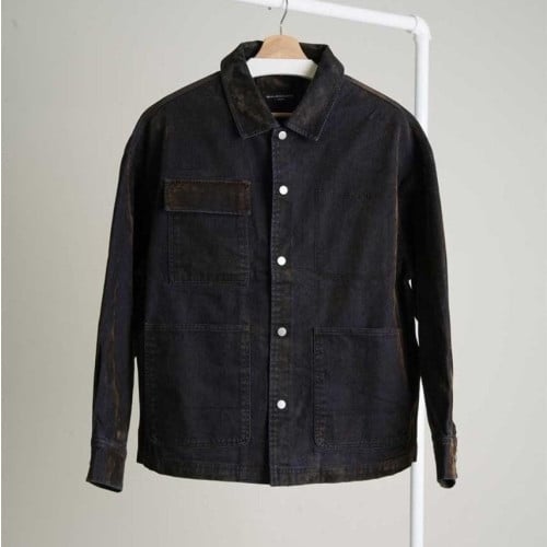 💕 발**** 빈티지 이니셜로고 버튼 셔츠자켓