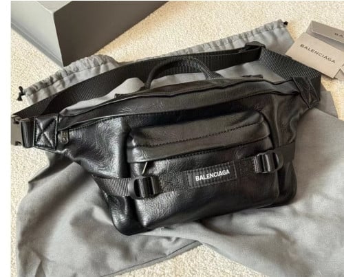 💕 아* 남성 벨트백 라지 블랙