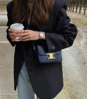 💕 셀** 고급 틴 샤이니 카프스킨 트니옹프백 스몰