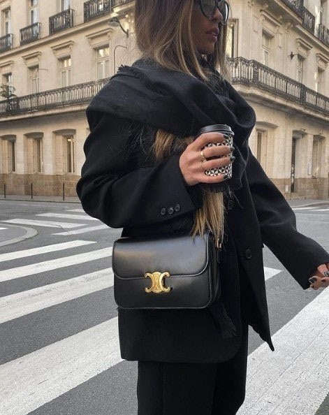 💕 셀** 고급 틴 샤이니 카프스킨 트니옹프백 미디움