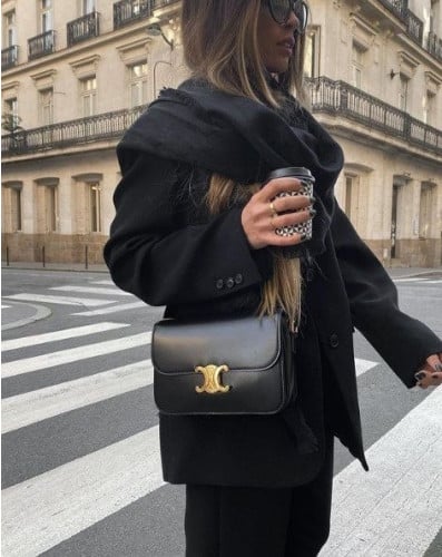 💕 셀** 고급 틴 샤이니 카프스킨 트니옹프백 미디움