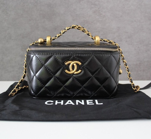 💕 샤* 고급 체인 탑핸들 베니티백 램스킨