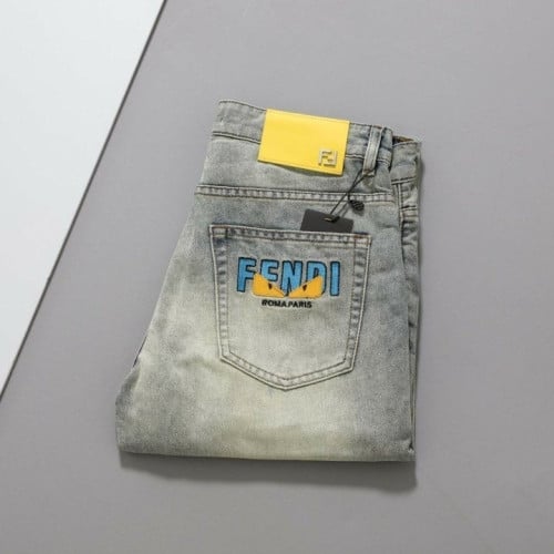 몬스터아이 엠보 백포켓 워싱 데님 팬츠 FF-761