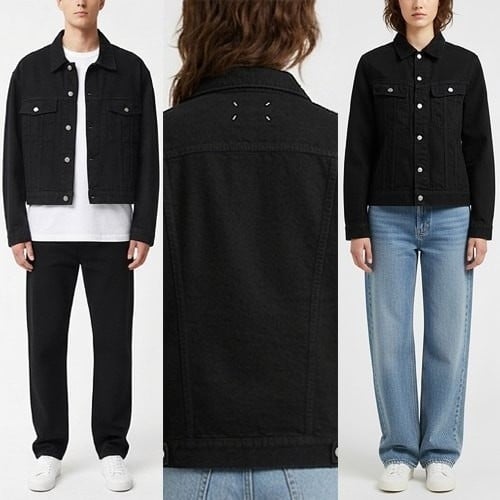 블랙 데님자켓 MM-457