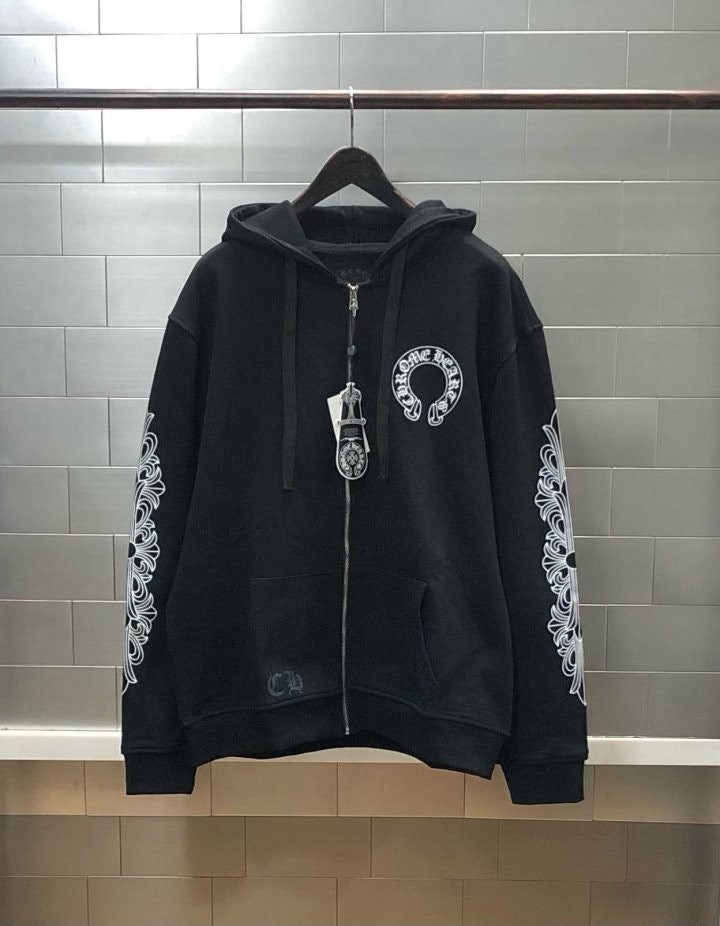 홀스슈 플로랄 플리스 후드집업 CR-1005