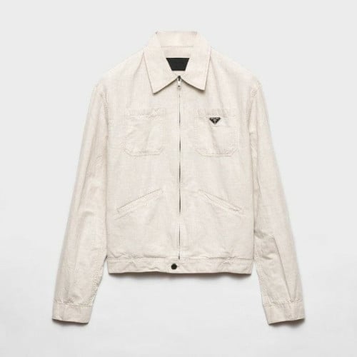 내츄럴 샴브레이 블루종 재킷 PR-3721