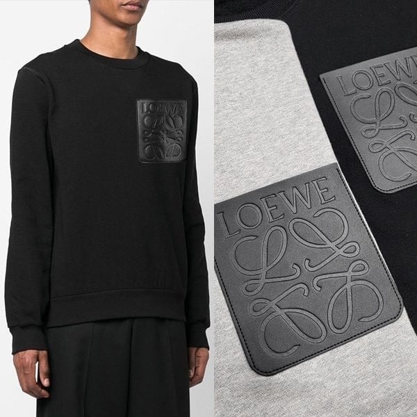 레더포켓 맨투맨 LOE-491