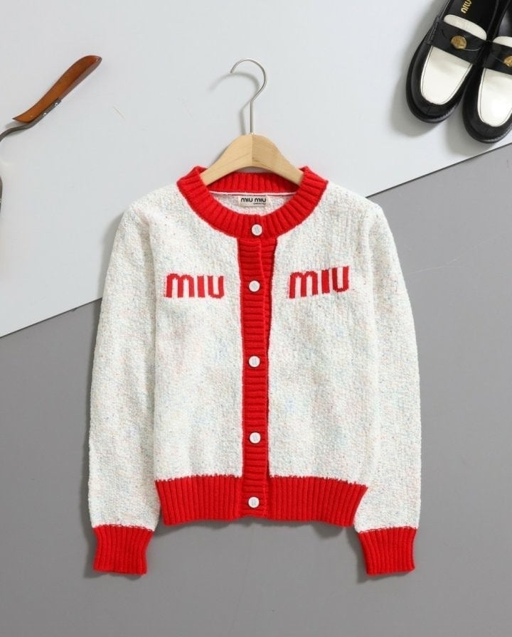 여성 인타르시아 니트 가디건 MU-969