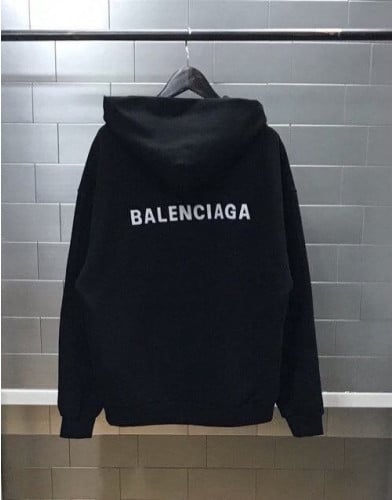 로고자수 루즈핏 후디 블랙 BC-3455