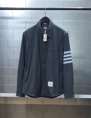 4BAR 울 스냅 프론트 셔츠자켓 그레이 TM-3423