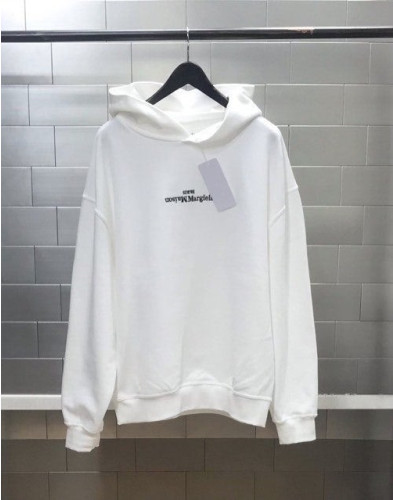 루즈핏 후드 스웻셔츠 화이트 MM-366