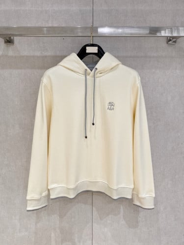 톤배색 후드(기모) 아이보리 BU-166