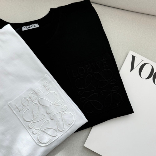 포켓 자수 릴렉스 핏 반팔 LOE-593