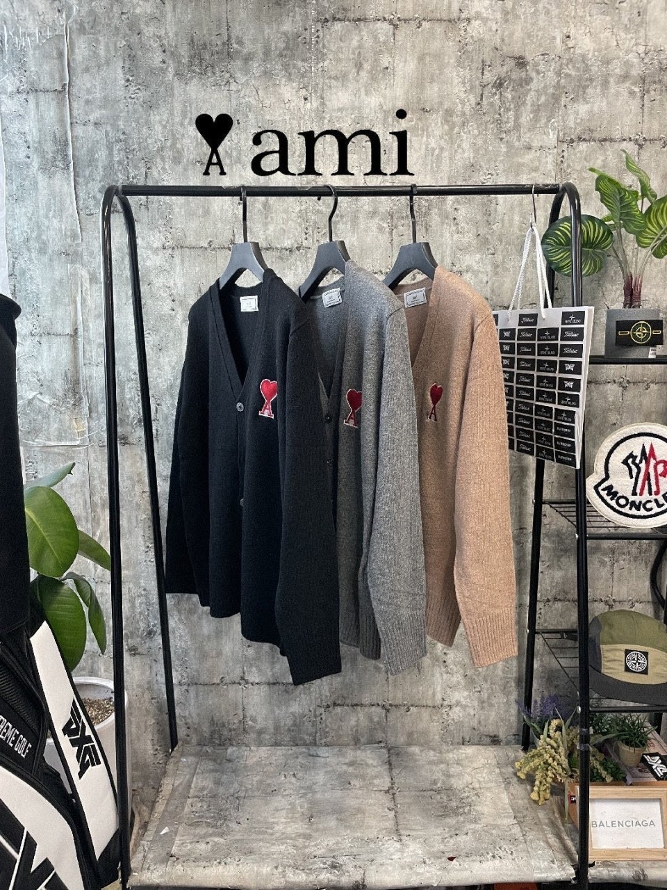 빅하트 자수울가디건 AI-649