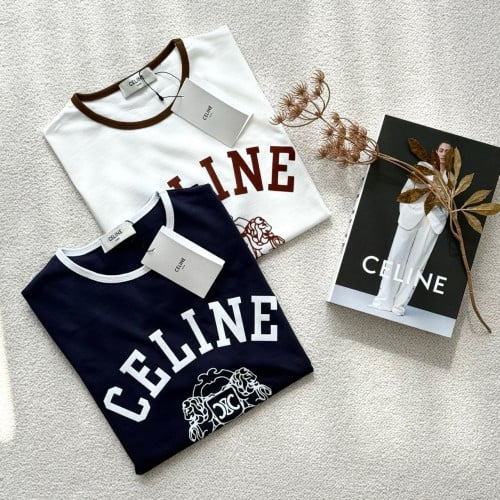 여성 C 블라종 70'S 코튼 반팔 티셔츠 CEL-1004