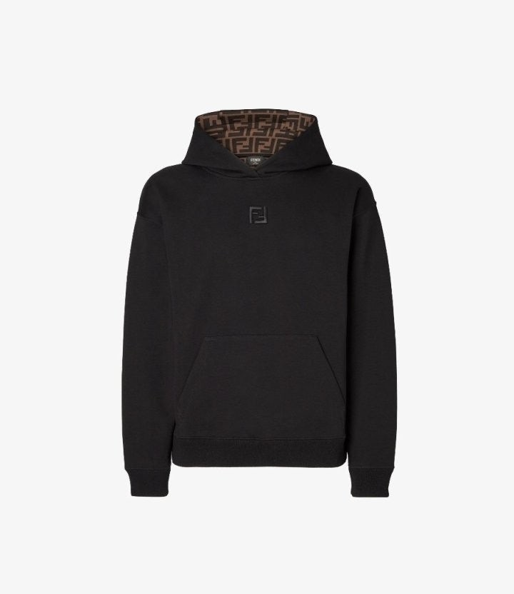 F011 자카드 FF로고 후드티 후드티 블랙 FF-754