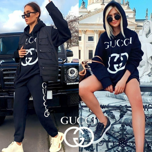 빅로고 커플 후드셋트 GU-3101