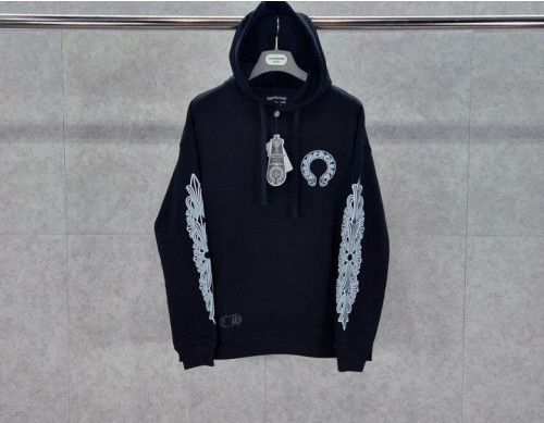 플로럴 홀스슈 후드 블랙 CR-887