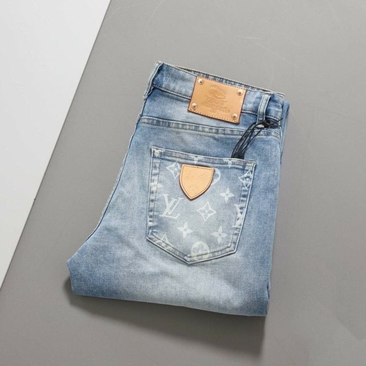 엠브로이드 모노그램 워크웨어 데님 팬츠 LOU-2649